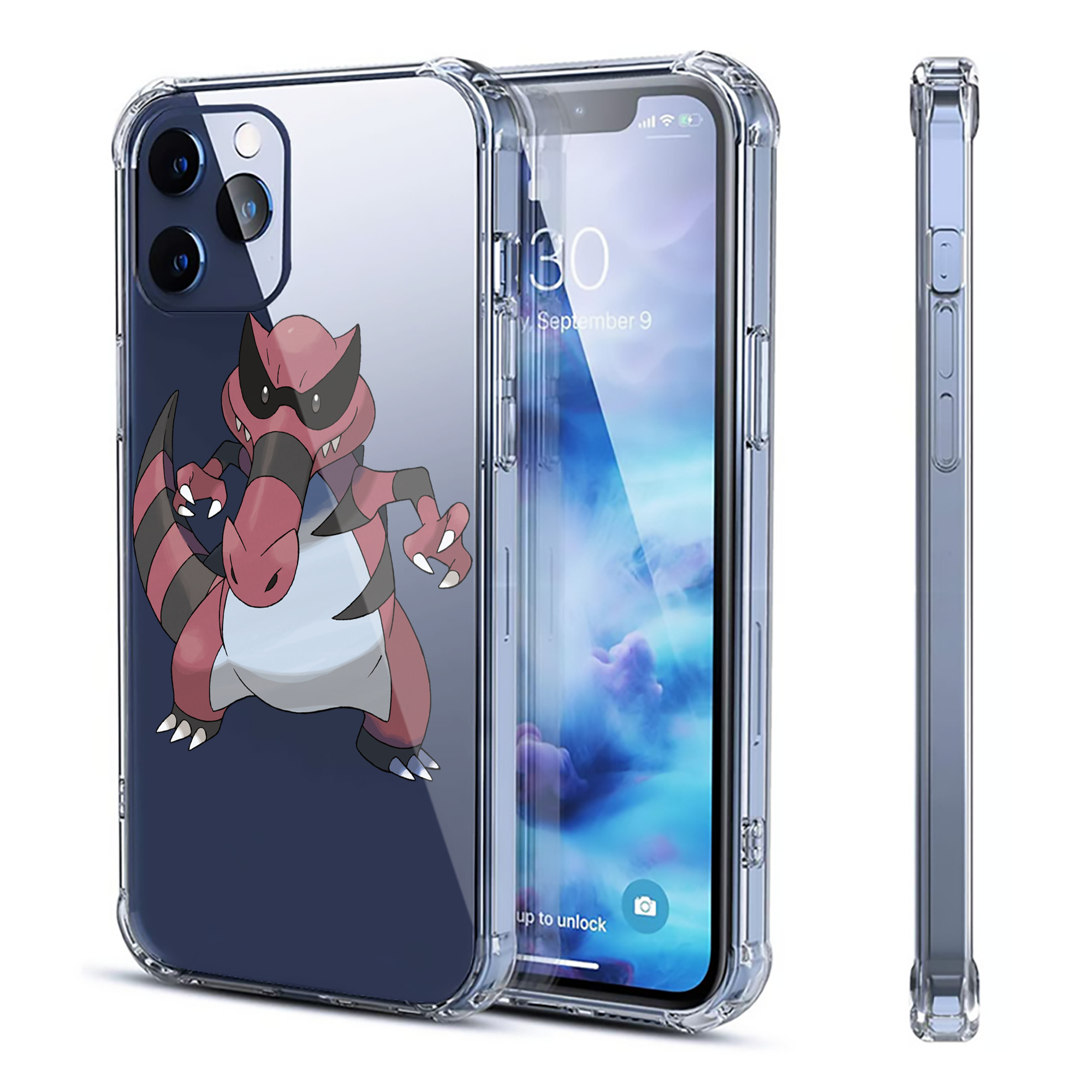 （画像用） ポケットモンスター Pokémon 【iPhone 12シリーズ対応】透明スマホケース（クリアソフトケース）